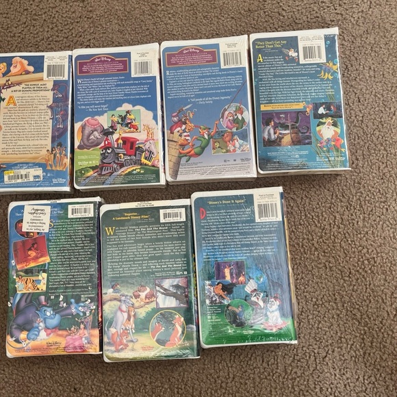 Lot Of 7 Vintage Authentic Factory Sealed With Stickers Disney VHS Movies! Rare - Picture 7 of 8